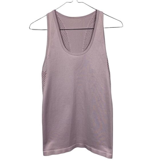 Fabletics Mauve Mesh racerback top size Medium - Picture 4 of 4